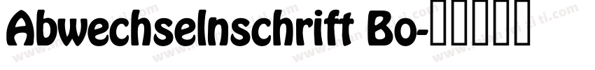 Abwechselnschrift Bo字体转换